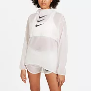 Nike AS W RUN DVN PO PCKBL JKT [DA1277-100] 女 長袖 連帽 透膚 反光 白 M 白