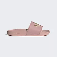 Adidas Adilette Lite W [GZ6198] 女 拖鞋 休閒 簡約 舒適 夏日 三葉草 乾燥玫瑰 金 24.5cm 粉紅/金