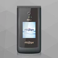 HUGIGA鴻碁 A8 4G經典實用美型翻蓋機(加贈原廠電池配件組) 灰色