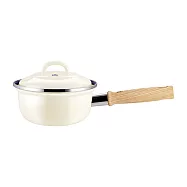 [荷蘭BK]碳鋼琺瑯鍋 16公分 單柄鍋 白-德國製