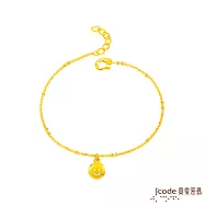 J’code真愛密碼金飾 天天開心硬金手鍊