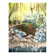 【玲廊滿藝】Miu.Ch-秘境森林裡的小紅狐41x31.5cm