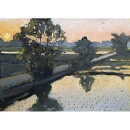 【玲廊滿藝】廖宜常-水田印象33x45cm