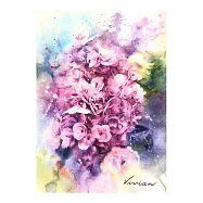 【玲廊滿藝】吳淑卿-粉紅佳人55x39.5cm