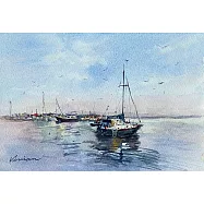【玲廊滿藝】吳淑卿-即將出航21x31cm