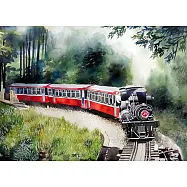 【玲廊滿藝】張偉鈺-阿里山蒸汽火車52x38cm