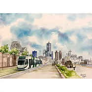 【玲廊滿藝】張偉鈺-高雄輕軌52x38cm