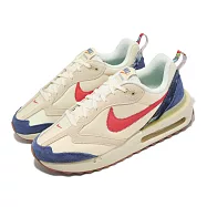 Nike 休閒鞋 Air Max Dawn 男鞋 女鞋 米白 藍 紅 氣墊 拼接 牛仔布 麂皮 DV1487-162 27cm IVORY/RED