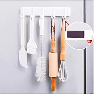 冰箱微波爐免打孔超強力磁鐵掛勾 * 白色