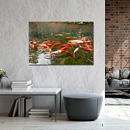 【御畫房】年年有魚 國家一級畫師手繪油畫60&times;90cm VF-14 (客製商品)