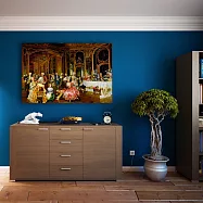 【御畫房】宮廷人物 國家一級畫師手繪油畫60&times;90cm VF-22 (客製商品)