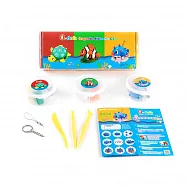 【Q-doh】定型有機矽膠黏土-主題造型3入組 海底冒險