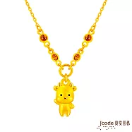 J&rsquo;code真愛密碼金飾 真愛-Q寶牛硬金項鍊