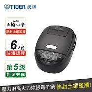 (日本製造) TIGER虎牌 6人份壓力IH炊飯電子鍋(JPM-H10R)