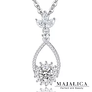 Majalica女鍊925純銀項鍊星燦魅力短項鍊 母親節情人節生日禮物送禮推薦 PN5126 45cm 銀色白鋯