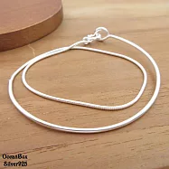 時尚簡約亮面半環蛇鍊925純銀手鍊 女用手鍊.合適小手圍