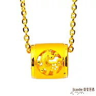 J&rsquo;code真愛密碼金飾 馬(午)招貴人黃金墜子 送白鋼鍊