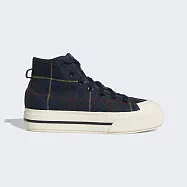 Adidas Nizza RF Platform MID [H02707] 女 休閒鞋 經典 中筒 格紋 厚底 深藍 23cm 深藍/白