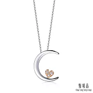 【點睛品】愛情密語 月亮代表我心18K金鑽石項鍊