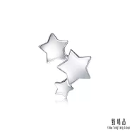 【點睛品】愛情密語 繁星 耳針式鉑金耳環(單只)