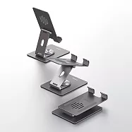 MOMAX摩米士 Fold Stand鋁合金旋轉折疊平板手機支架KH5 深空灰