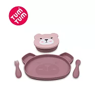 TUM TUM 矽膠餐具三件組 小熊貝琪