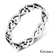 GIUMKA 925純銀戒指尾戒抗過敏無限寵愛女戒無限符號食指戒 單個價格 MRS07008 5 美國圍5號