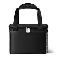 E.City_手提大容量方款網格保溫保冷包 黑色