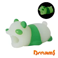 Dreams Cable Bite 慵懶動物園夜光版iphone專用咬線器 被揍的熊貓