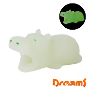 Dreams Cable Bite 慵懶動物園夜光版iphone專用咬線器 超耍廢河馬