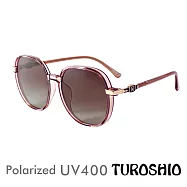 Turoshio TR90 偏光太陽鏡 微圓果凍 藕荷粉 2303 C2 贈鏡盒、拭鏡袋、多功能螺絲起子、偏光測試片