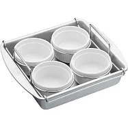 《Chicago》附架布丁烤杯4入 | 點心烤模