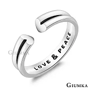 GIUMKA純銀戒指925純銀戒子平行線條寬版開口戒同行食指戒 情人節禮物 MRS20022 6 美國圍6號