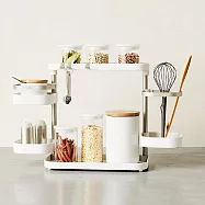 《Umbra》活動式五格餐廚收納架(雲朵白) | 餐具桶 碗筷收納筒