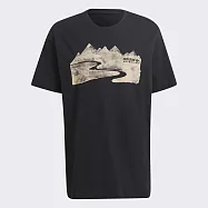 Adidas Adv Mtn Ink Tee [HF4770] 男 短袖 上衣 T恤 休閒 山脈 戶外 棉 愛迪達 黑