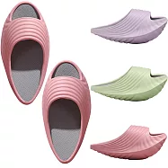 □MEJEY 搖搖鞋 美體塑形 運動提臀好幫手□ 30度彎月形鞋底設計 居家平衡拖鞋 塑形緊緻 美腿神器 綠色 S號