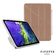 PIPETTO Origami Pencil iPad Air 10.9吋(2020/2022)多角度多功能保護套(內建筆槽)-玫瑰金