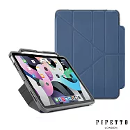 PIPETTO Origami Pencil Shield iPad Air 10.9吋(4/5代)軍規防摔保護套(內建筆槽)-海軍藍