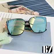 【BeLiz】一體方框*潮流炫色太陽墨鏡 水銀藍