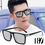 【BeLiz】火熱視線*方框中性男士炫色墨鏡 水銀灰