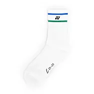 Yonex Crew Socks [19172AYX-136] 男 中筒襪 運動襪 立體襪 75周年 日本製 白 L 白/綠