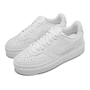 Nike 休閒鞋 W Court Vision Alta LTR 女鞋 小白鞋 厚底 全白 DM0113-100 24.5cm WHITE/WHITE/WHITE