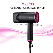 【日本AWSON歐森】1200W陶瓷加熱式負離子吹風機(AW-6503)三段溫控/遠紅外線 -夜空黑