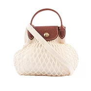 LONGCHAMP XS號 LE PLIAGE FILET 二用漁網包 (亞麻色)