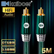 Kaiboer開博爾 高規震撼 數位光纖音源線支援杜比環繞技術 祖母綠/5M
