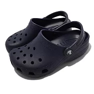Crocs 洞洞鞋 Classic Clog K 深藍 小朋友 中童鞋 親子鞋 4-7歲 布希鞋 206991410