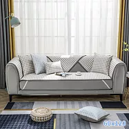 【巴芙洛】冰絲涼感涼夏沙發墊二人坐墊60x120cm 咖色2人(千烏格沙發墊)