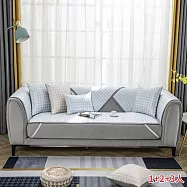 【巴芙洛】冰絲涼感沙發墊1+2+3人組合沙發墊 藍色1+2+3人(千烏格沙發墊)