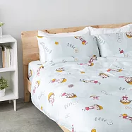 櫻桃小丸子100%天絲鋪棉兩用被套-雙人 花漾朵朵