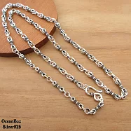 60CM。辟邪保平安金鋼杵法器925純銀項鍊.長鍊 (單戴鍊.附贈禮盒)